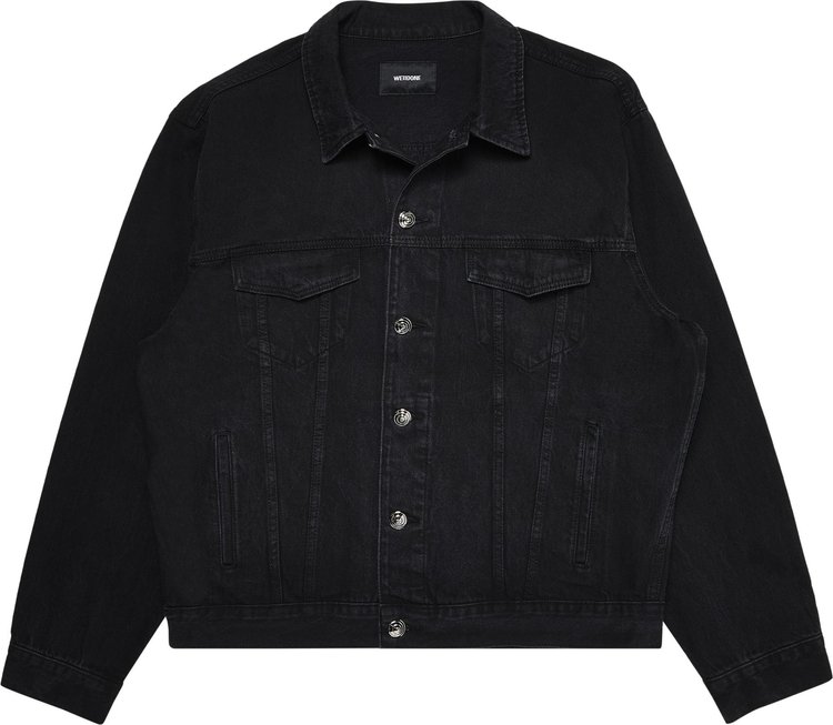 Buy We11done Oversize Denim Trucker Jacket 'Black' - WD DJ3 21 327 U BK ...