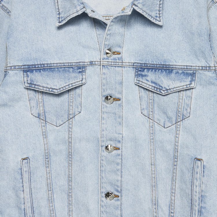 We11done Oversize Denim Trucker Jacket Blue