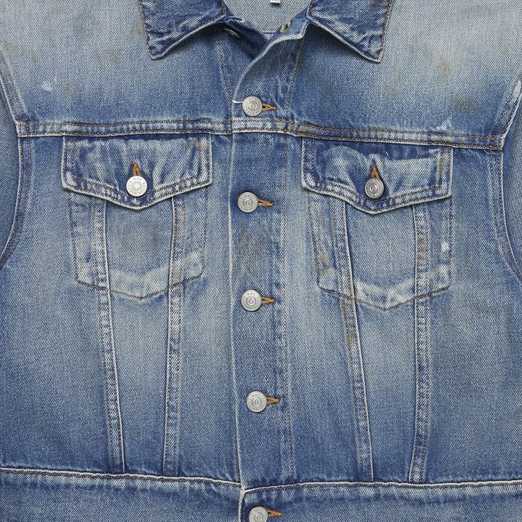 MM6 Maison Margiela Sports Denim Jacket Blue