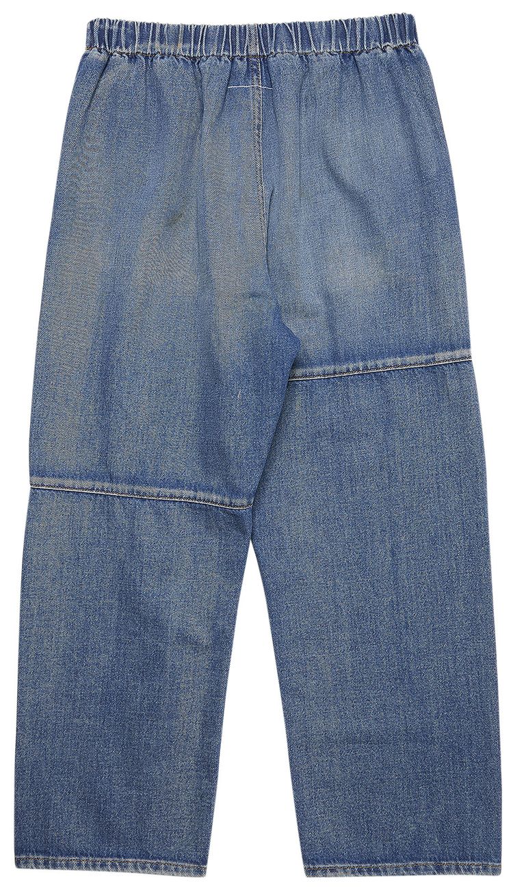 MM6 Maison Margiela Elasticated Cropped Jeans Blue