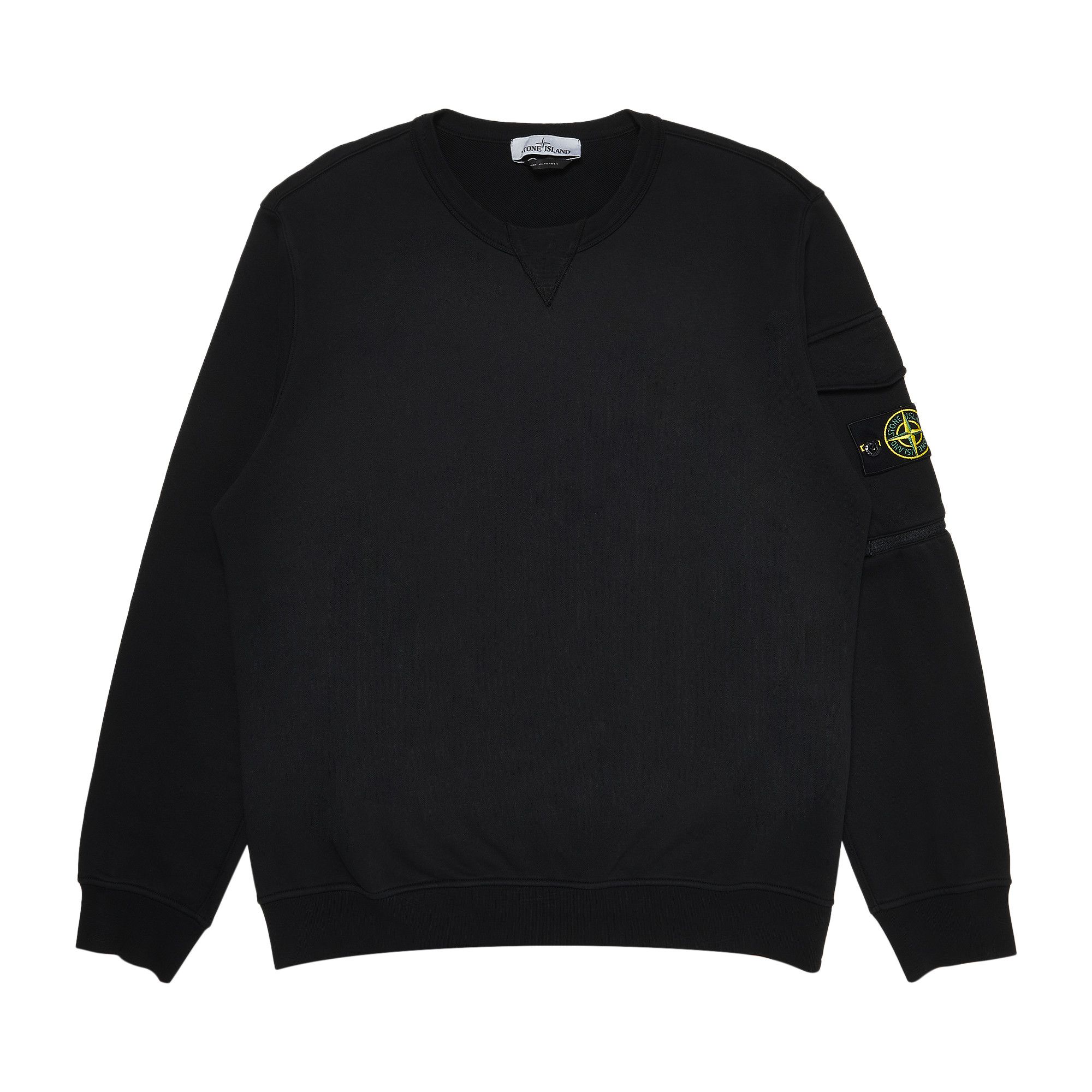 Stone island patch logo sweatshirt store