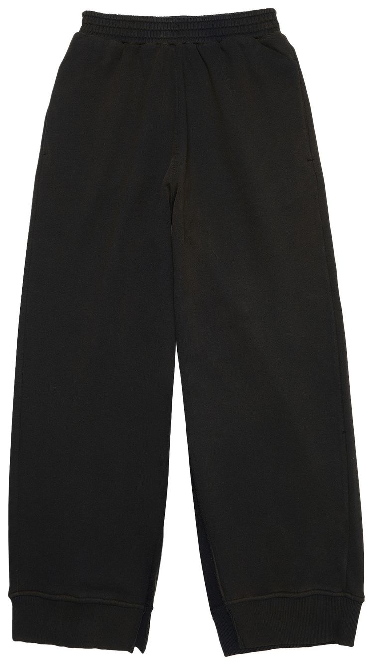 MM6 Maison Margiela Side Cut Vintage Washed Sweatpants Black