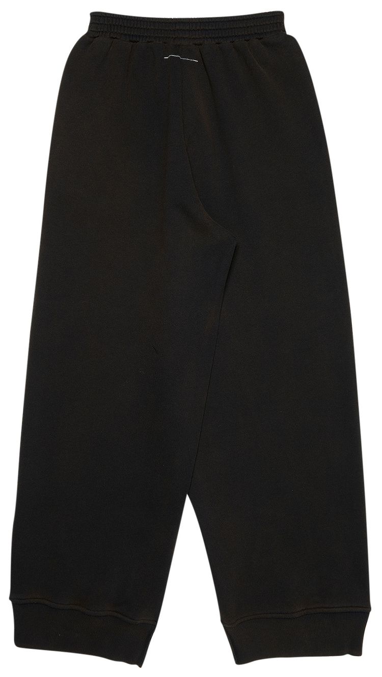 MM6 Maison Margiela Side Cut Vintage Washed Sweatpants Black