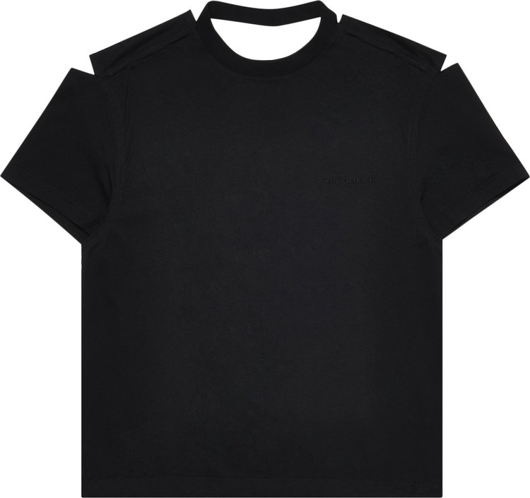 Y/Project Classic Convertible T-Shirt 'Black'