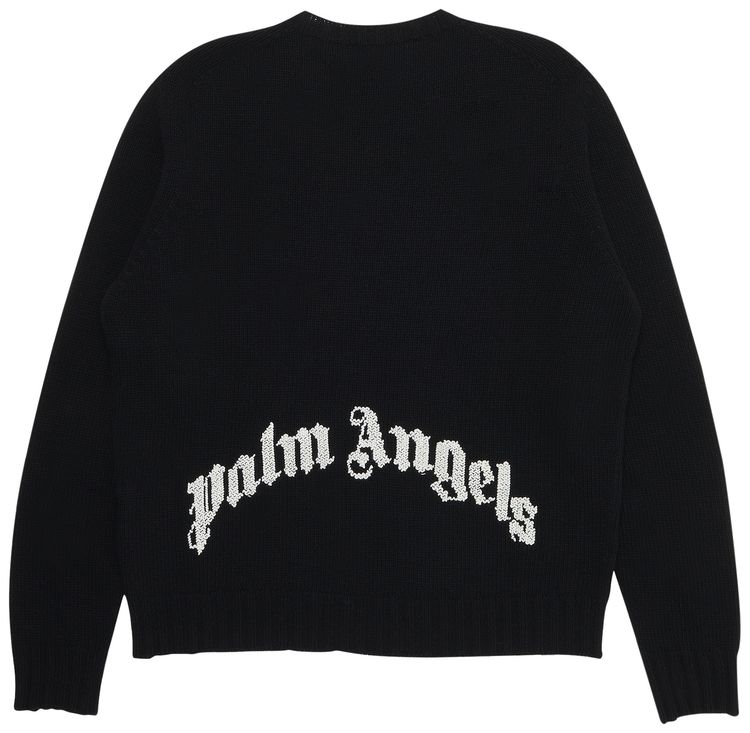 Palm Angels Rec Logo Sweater BlackWhite
