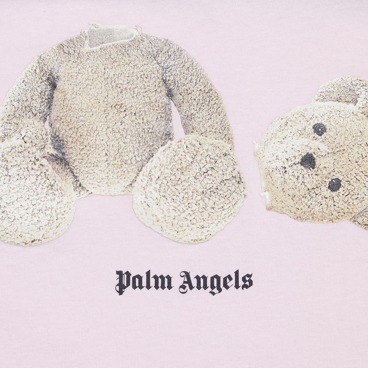Palm Angels Palm Angels Bear Cropped Tee Almond BlossomBrown