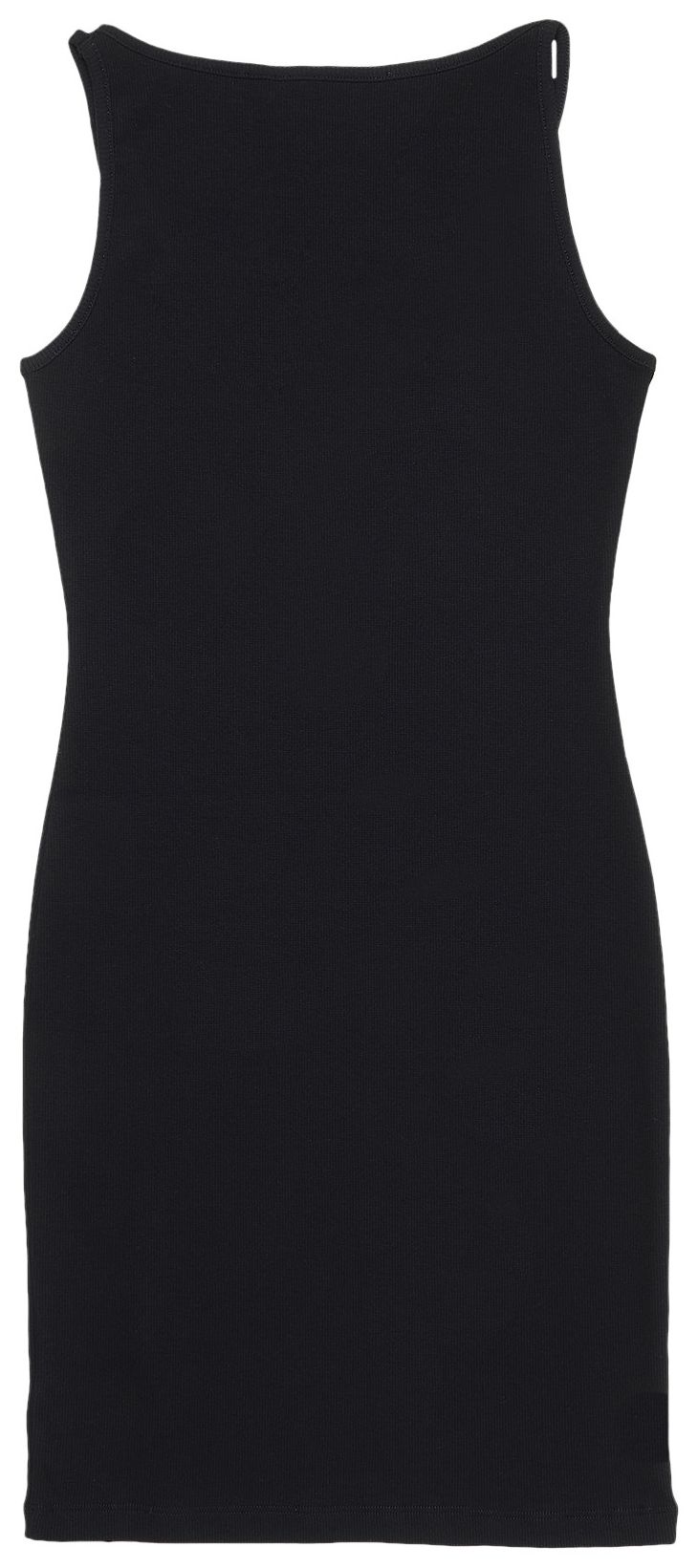 Off White Off Stamp Basic Rib Dress BlackWhite