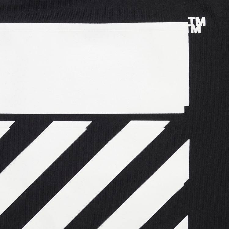 Off White Diag Regular Tee BlackWhite
