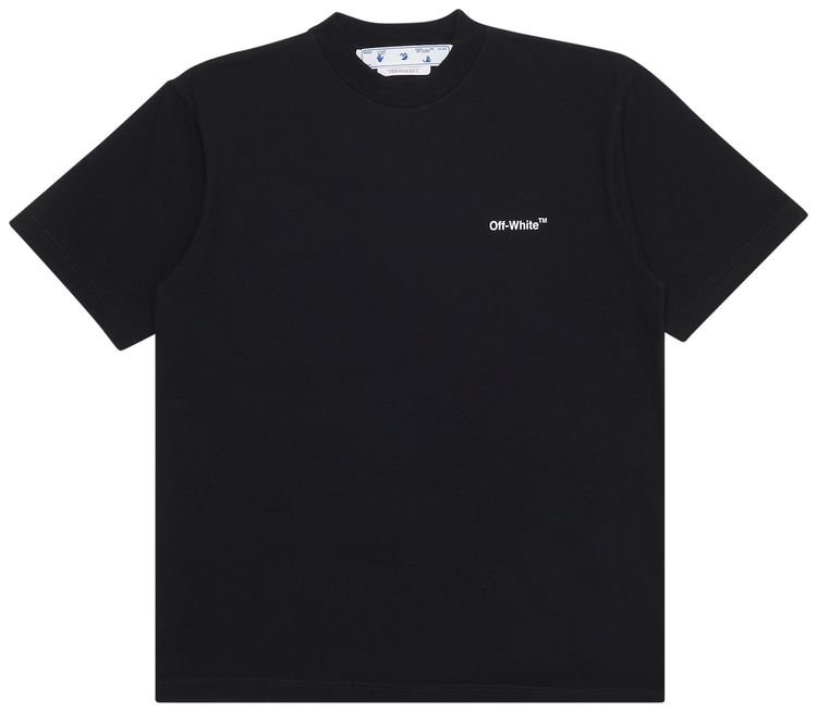 Off White Diag Regular Tee BlackWhite
