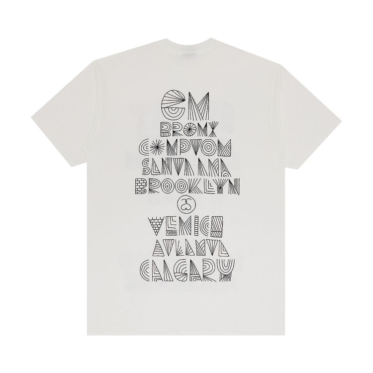 Stussy Gear World Wide Line Tee White