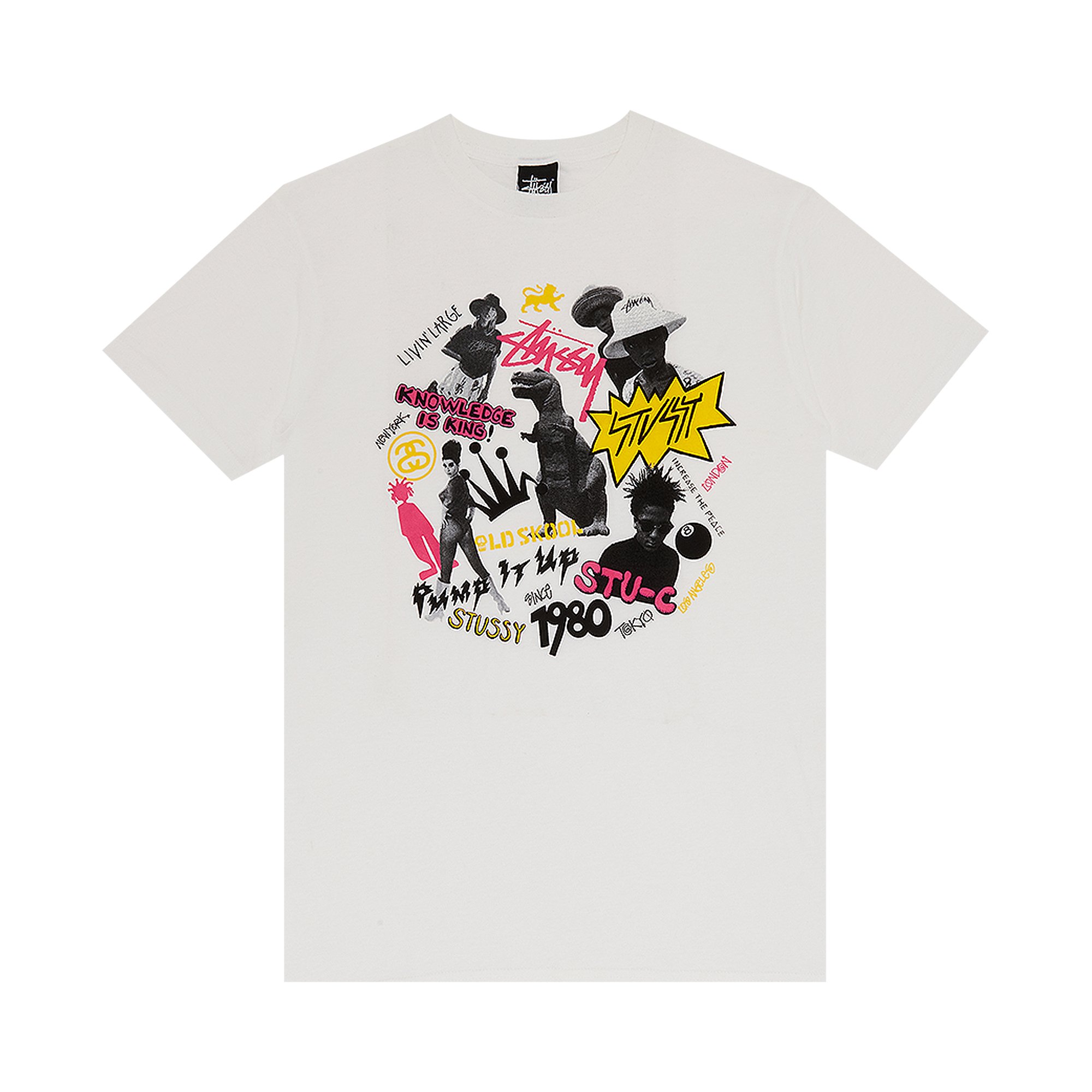 Buy Stussy Punk Collage Tee 'White' - 1903162 WHIT | GOAT