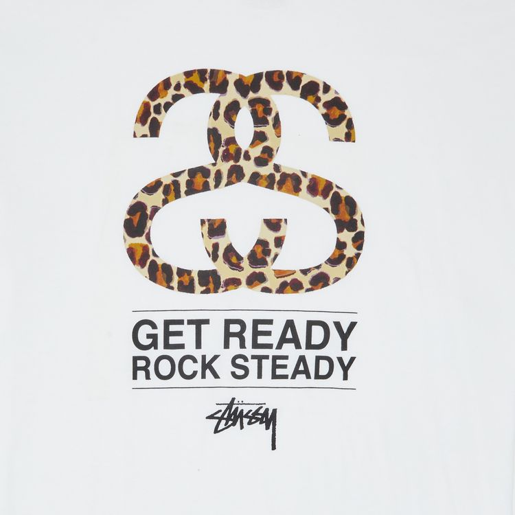 Stussy Get Ready Rock Steady Tee White