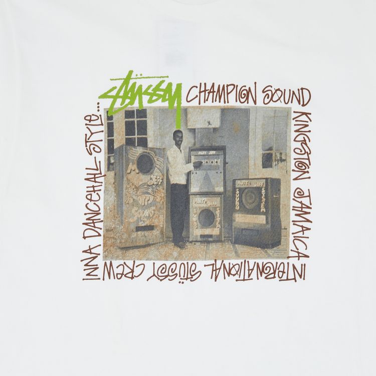 Stussy Kingston Crew Tee White