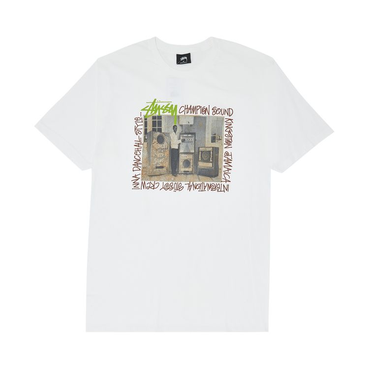 Stussy Kingston Crew Tee White