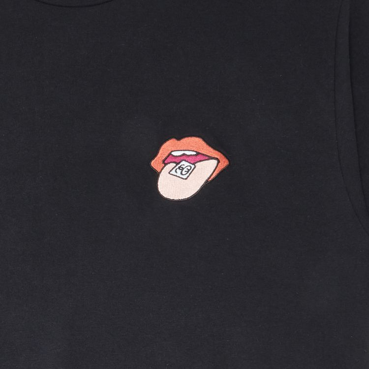 Stussy Satisfaction Embroidered Tee Black