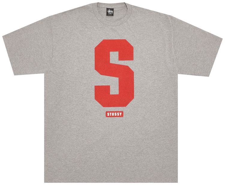 Stussy Big S Tee Grey Heather