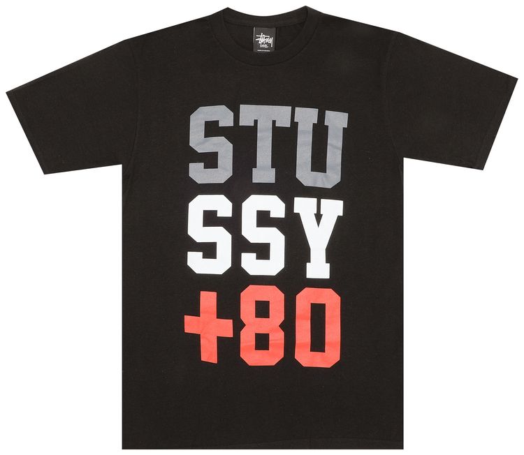 Stussy 80 Tee Black