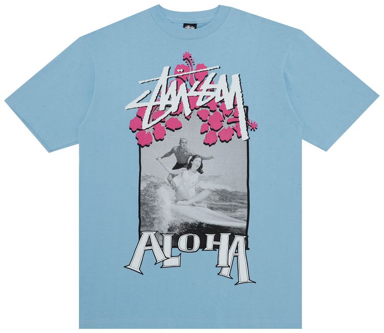 Stussy Gear Aloha Tee Light Blue