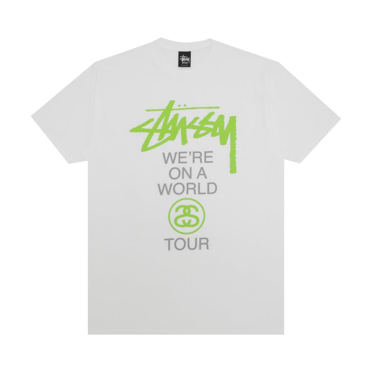 Stussy Were On A World Tour Tee White