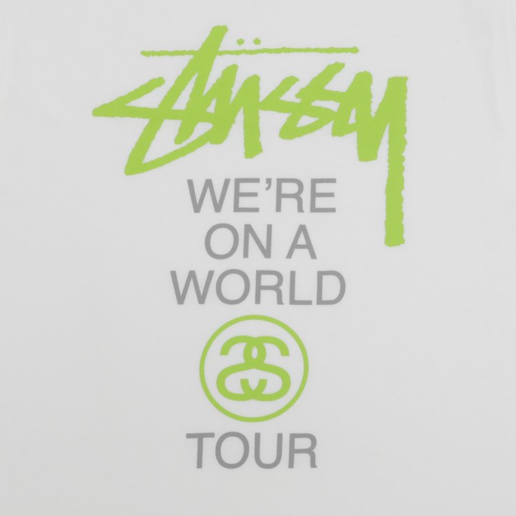 Stussy Were On A World Tour Tee White