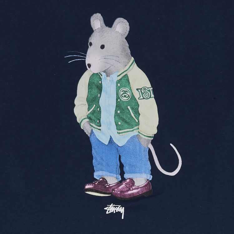 Stussy Prep Rat Tee Navy