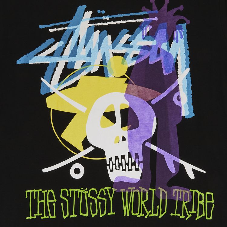 Stussy Gear World Tribe Long Sleeve Tee Black