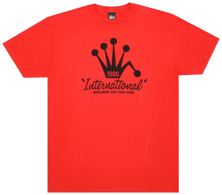 Stussy Crown Tee RedBlack