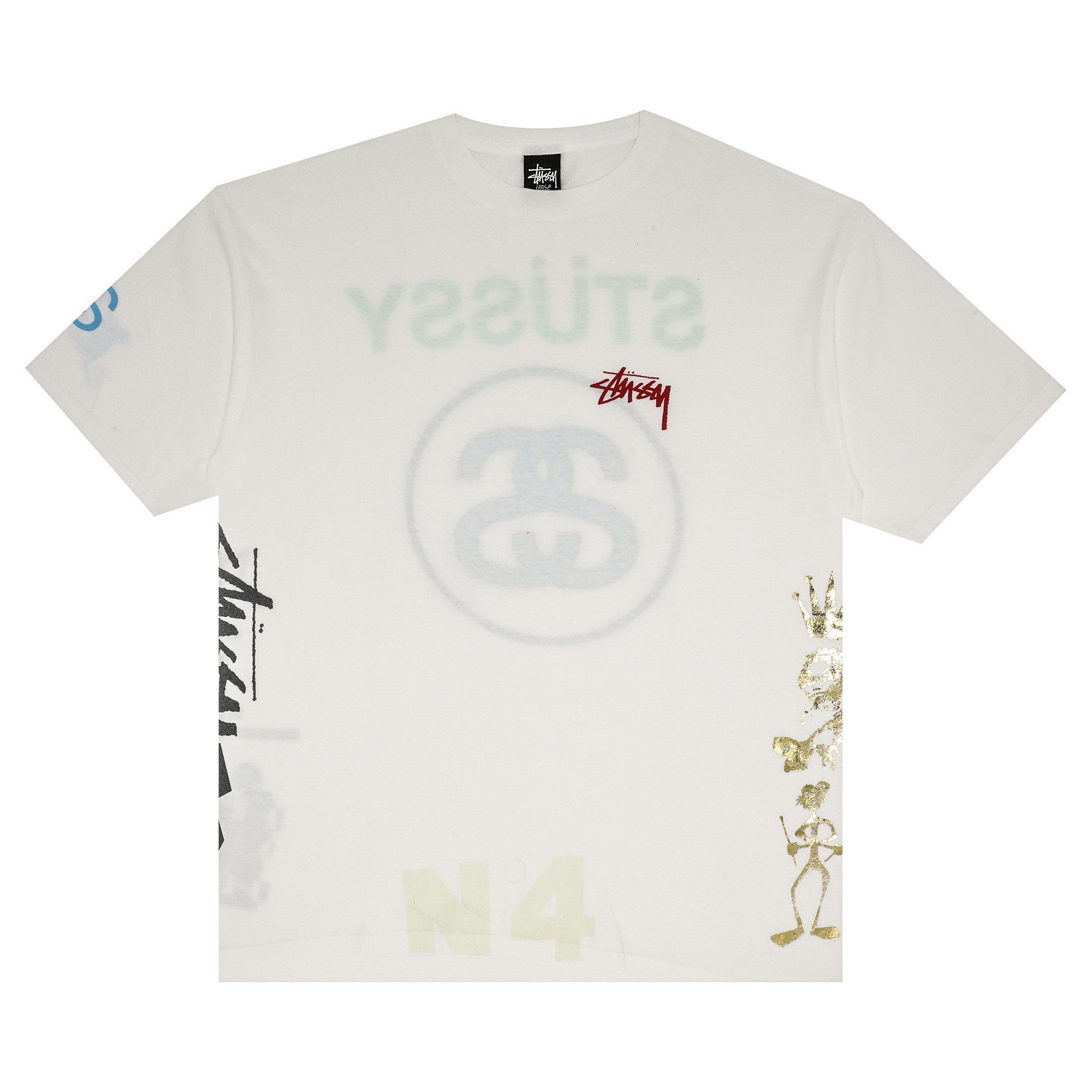 SPLAYED SCRIPT BABY TEE WHITE