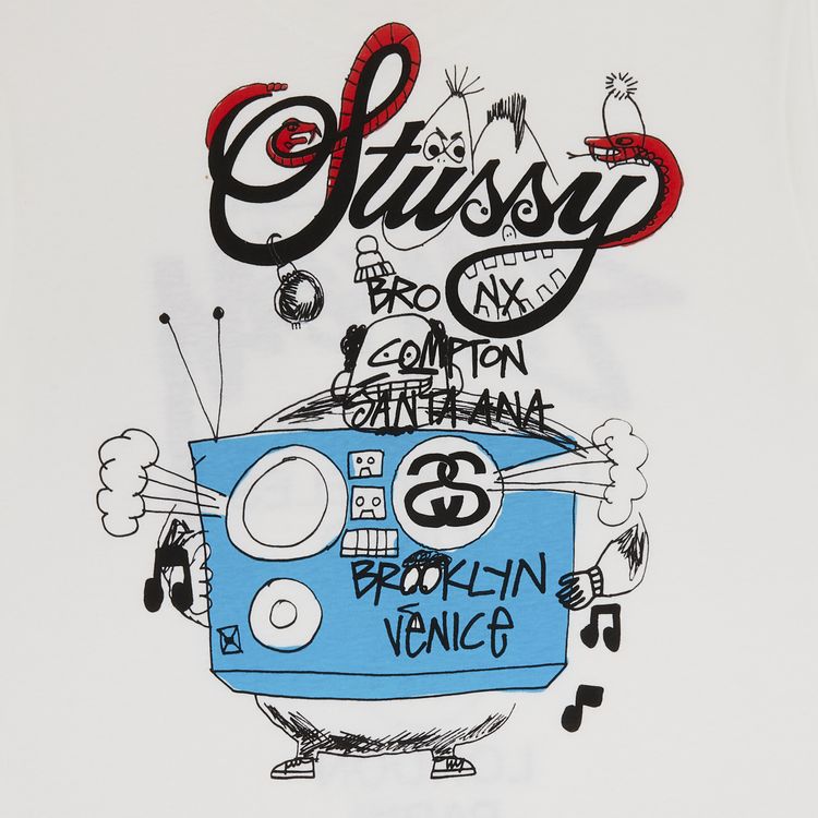 Stussy World Tour Tee WhiteRed