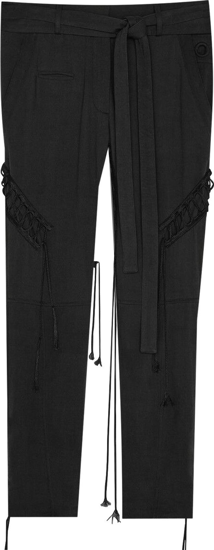 Saint Laurent Multi-Lace Garbardine Pants 'Black'