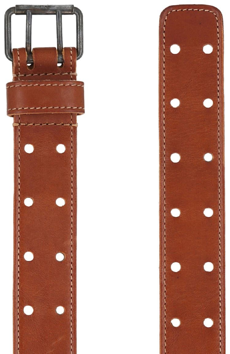 Saint Laurent Leather Belt Brown