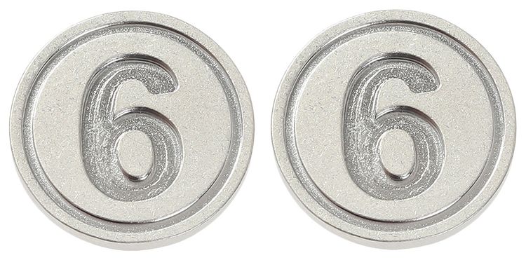 MM6 Maison Margiela Earings Palladio Burattato