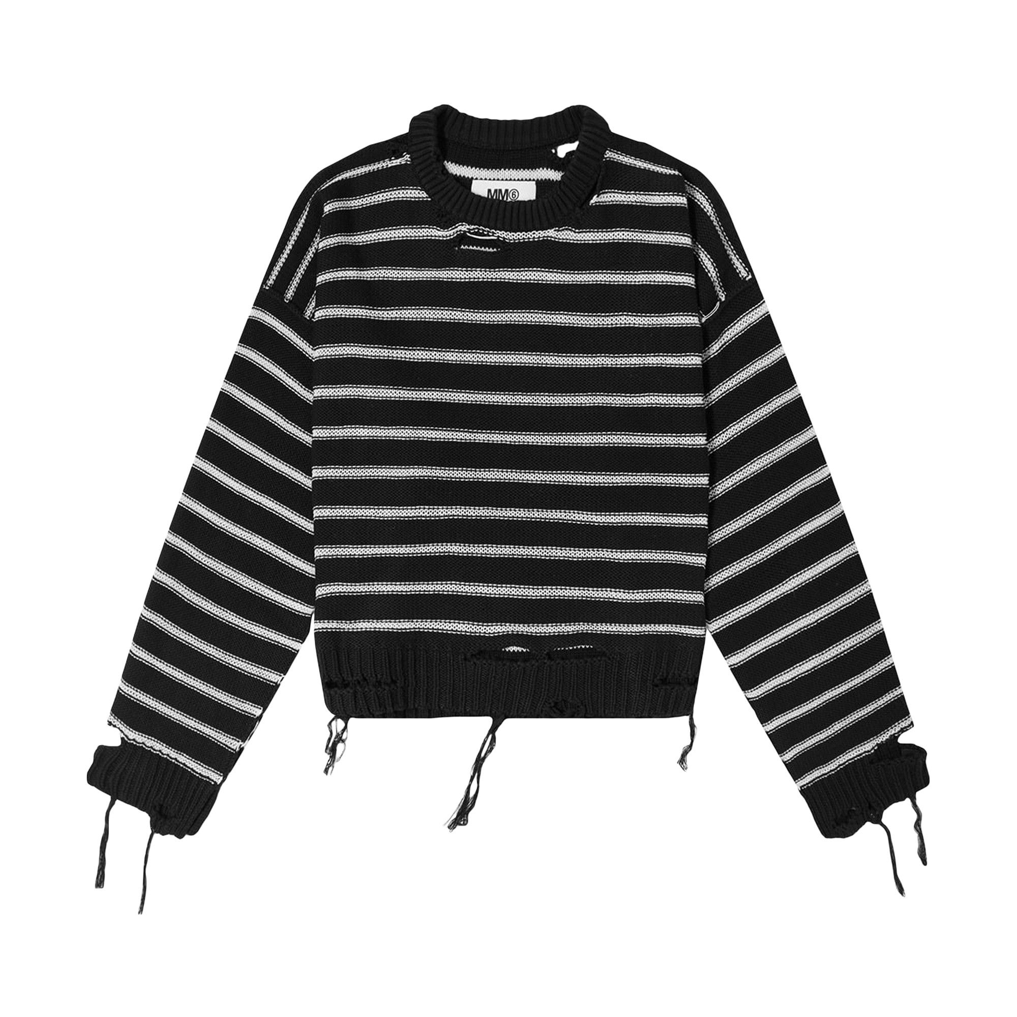 Buy MM6 Maison Margiela Sweater 'Black/White' - S52GP0109 Buy MM6 Maison Margiela Sweater 'Black/White' - S52GP0109