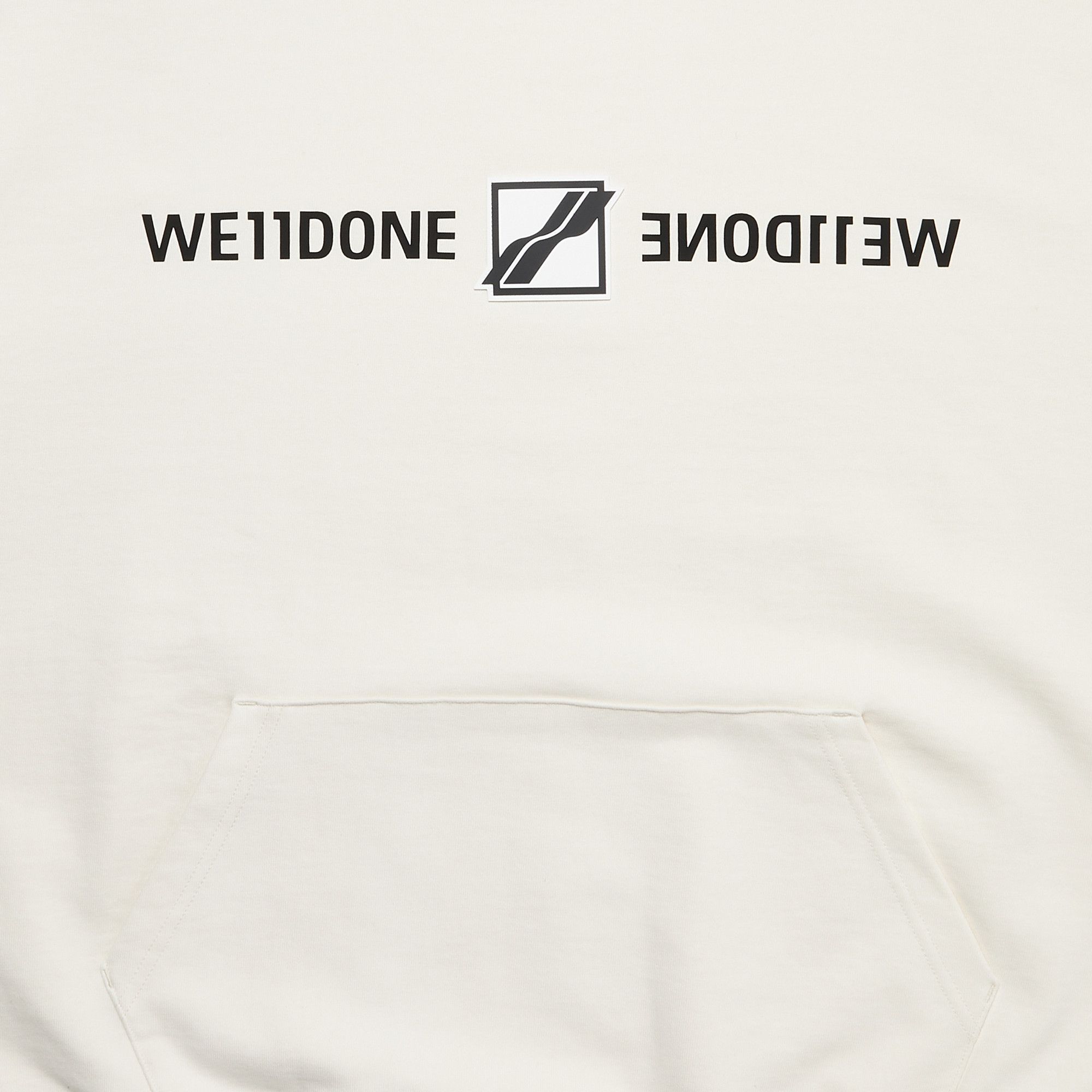 Buy We11done Patched Mirror Logo Hoodie 'Ivory' - WD TH3 21 564 U