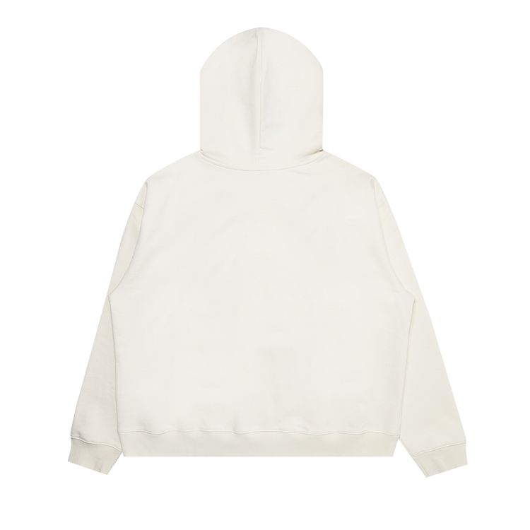 We11done Patched Mirror Logo Hoodie Ivory
