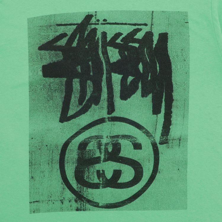 Stussy Stock Link Blur Tee Green