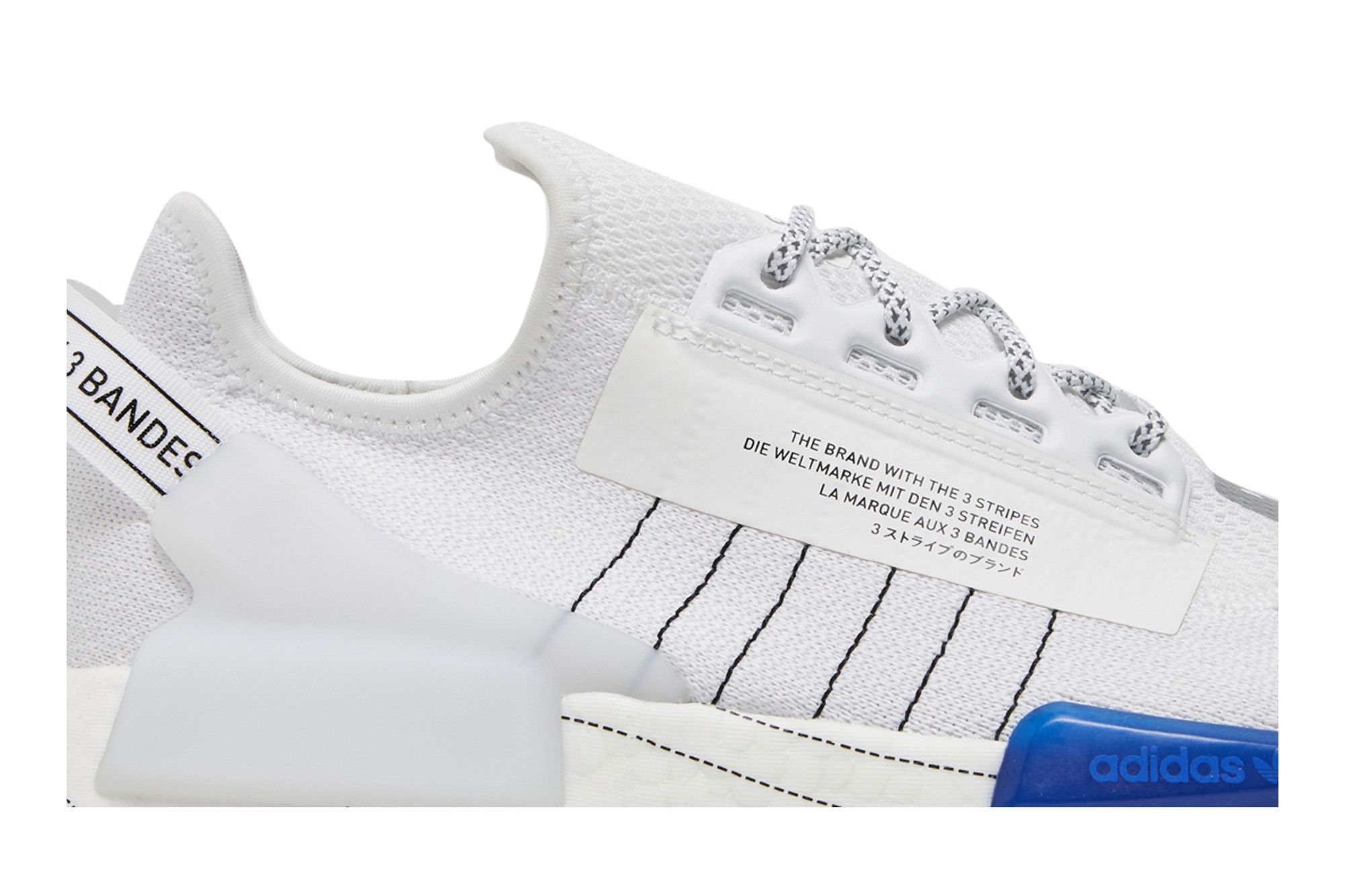 Size 5.0 NMD R1 V2 White Bold Blue