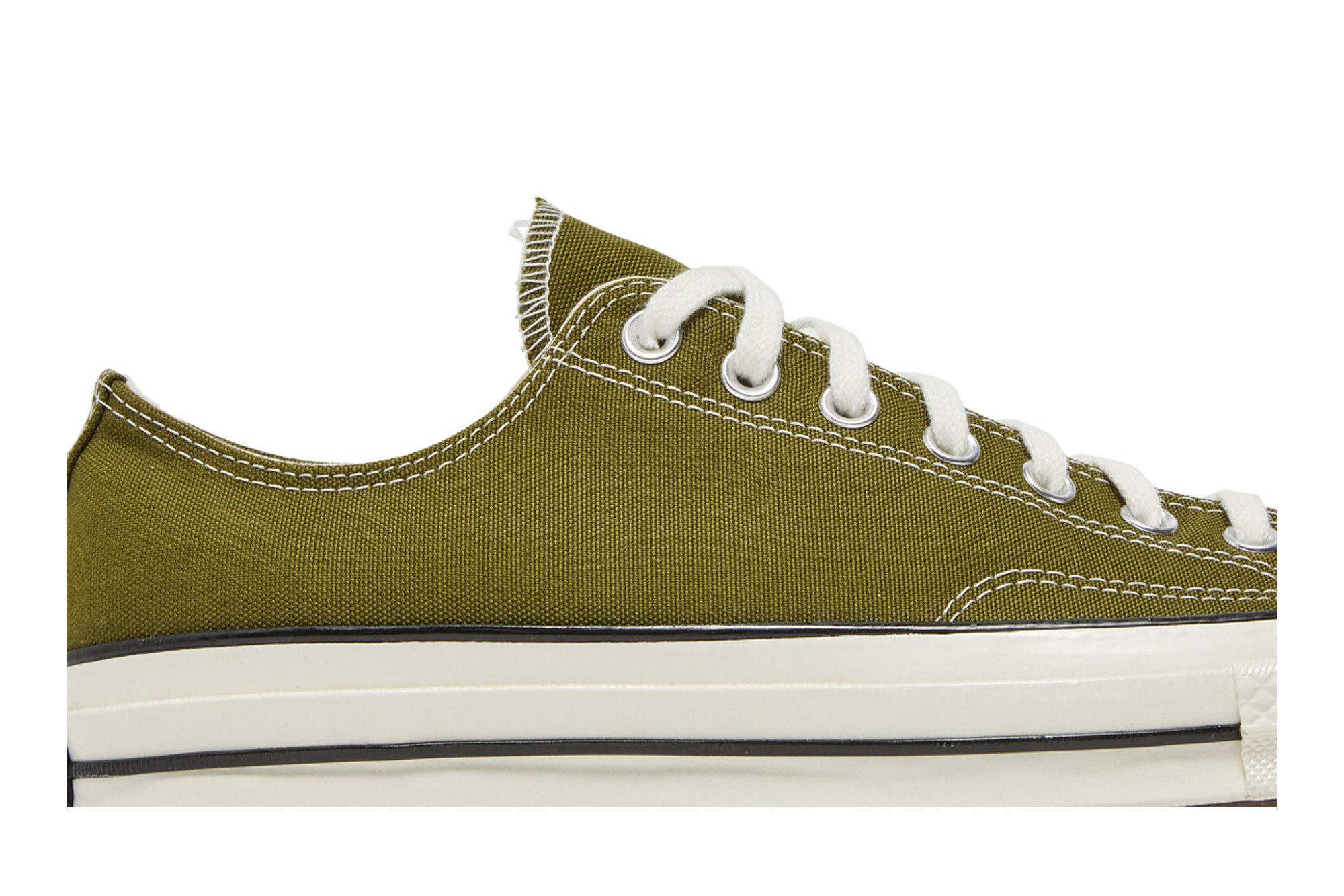 Olive green converse low top sales