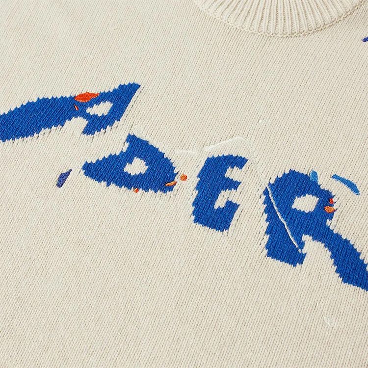 Ader Error Long S Knit Tan