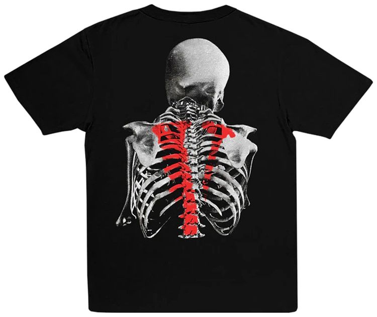 Vlone x Never Broke Again Bones T Shirt Black