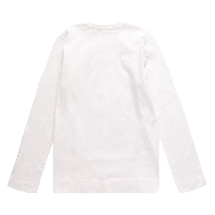 Comme des Garcons PLAY Long Sleeve Logo Tee White