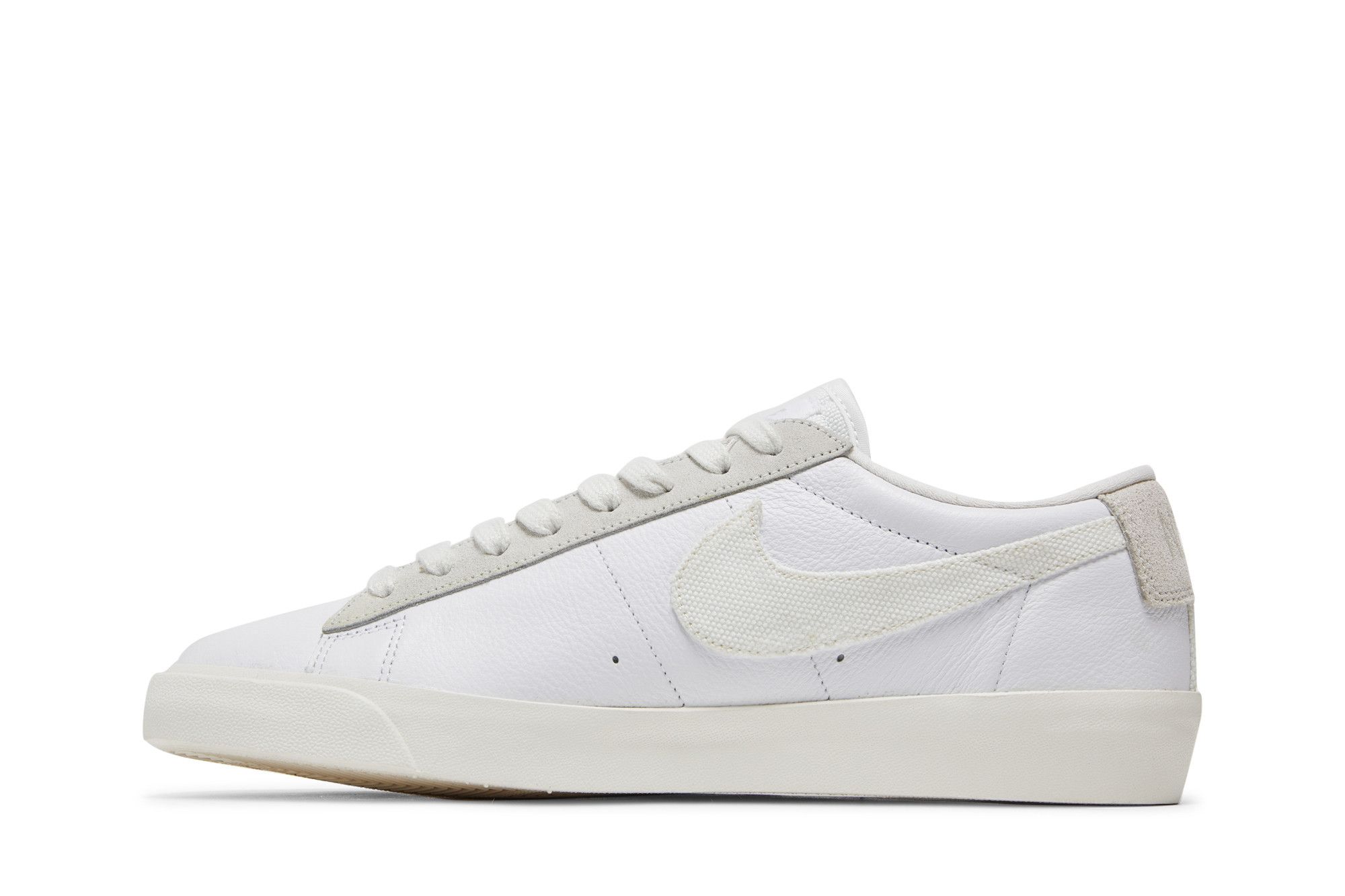 nike blazer low white leather