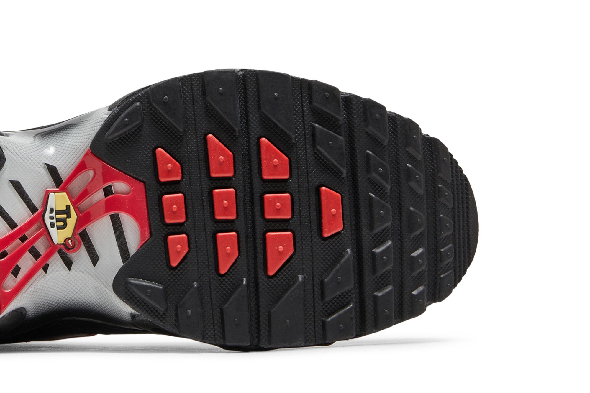 Size 4.0 Air Max Plus GS 'Black University Red'