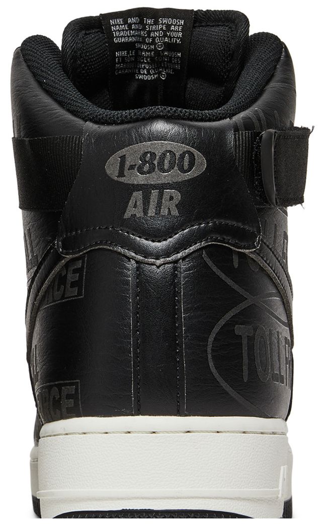 Nike Air Force 1 High 07 Premium Toll Free Pack   Black