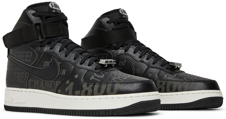 Nike Air Force 1 High 07 Premium Toll Free Pack   Black