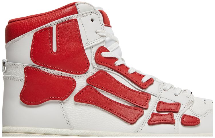 Amiri Skel Top High White Red