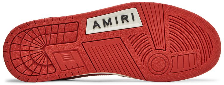 Amiri Skel Top High White Red