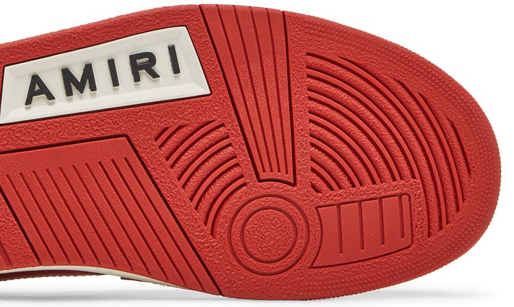 Amiri Skel Top High White Red