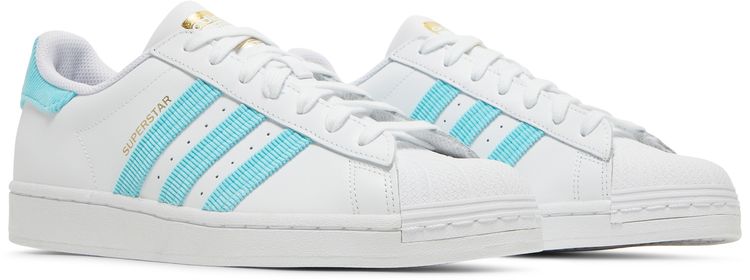 Adidas Superstar White Pulse Aqua