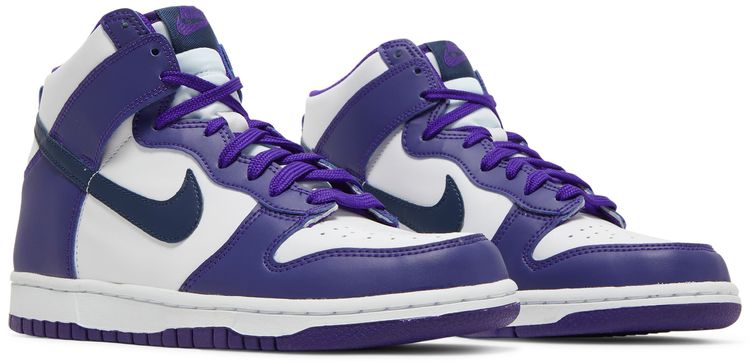 Nike Dunk High GS White Midnight Navy